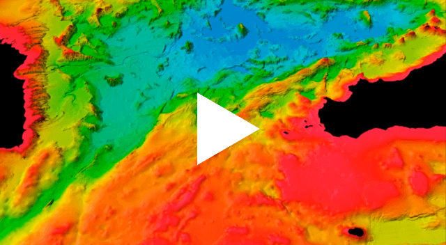 EMODnet Bathymetry - 3D animation of EMODnet DTM.